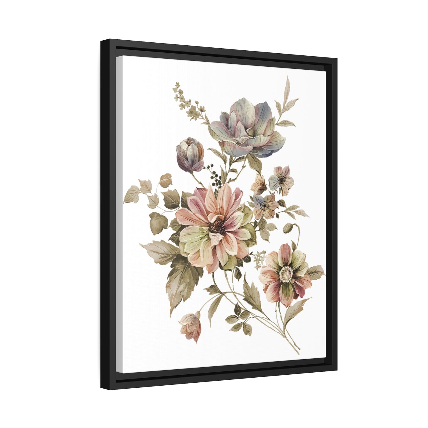 Matte Canvas, Black Frame