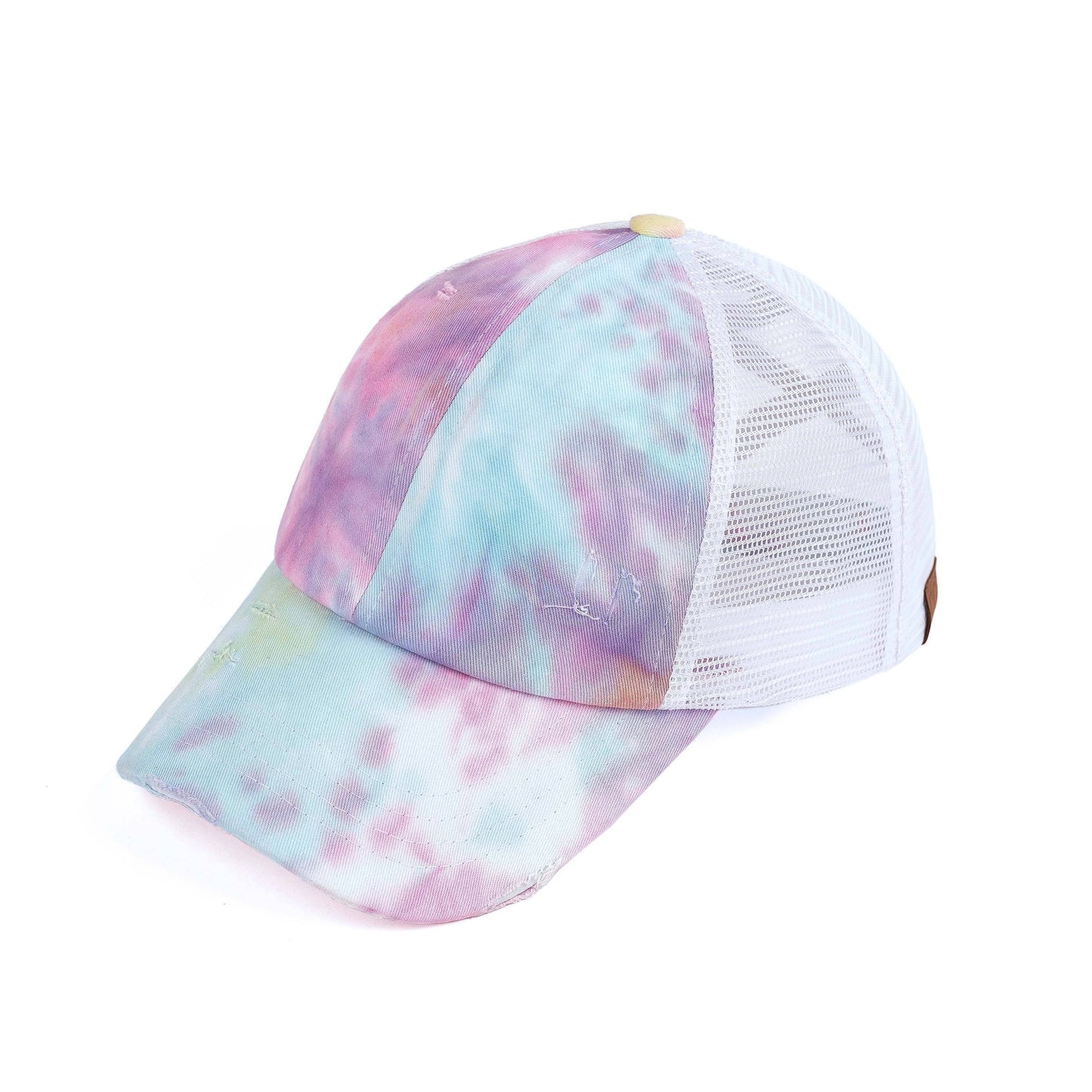 CC Tie-Dye Mesh Criss-Cross  Pony Cap | Adult and Kid Sizes