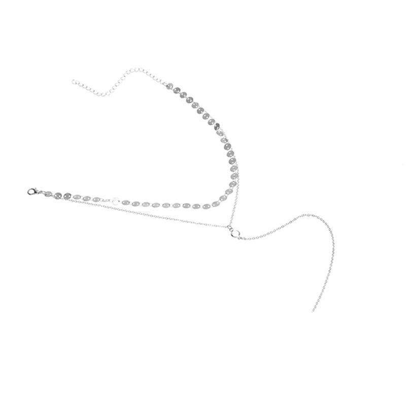 Double Layered Lariat Neckalce